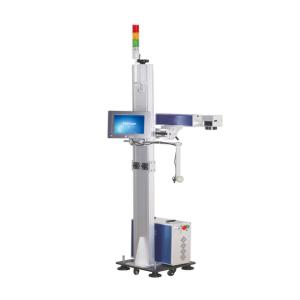 China 14000mm/S Portable Laser Marking Machine , Flying 20W Laser Etching Machine factory