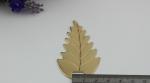 OEM zinc alloy light gold & gunmetal leaf pattern metal logo label tags for