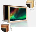 wooden frame 21.5" 22" inch LED LCD video photo display WIFI 4G network Android