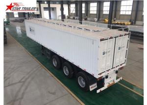 China High - Tensile Steel Flatbed Container Trailer With Water Proof Design factory
