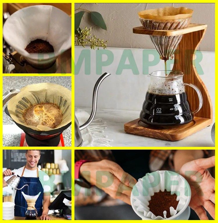  50g Coffee Filter Paper For V60 Dripper High Temperature Resistant 50 x 70cm