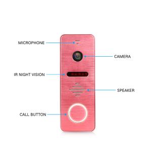 China Fashion color Villa Interphone 4 Wire Video Doorbell/Intercom/Door Phone factory