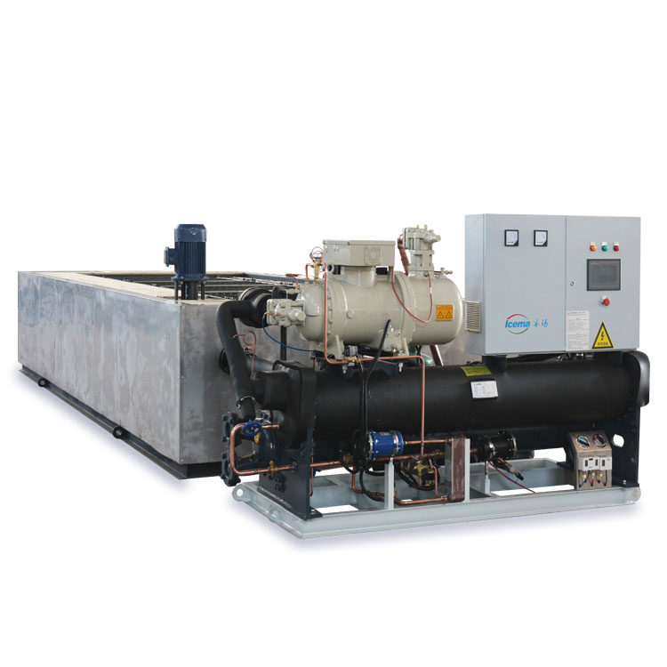 25T/24H Brine Refrigeration Block Ice Machine Industrial Salt Water