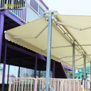 Open Air Double Sided Awning Independent Garden Restaurant Retractable Awning