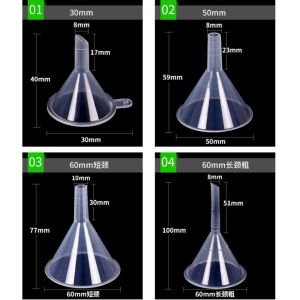 Factory Directly Laboratory Cheap Clear Plastic Funnel, Transparent PP Plastic