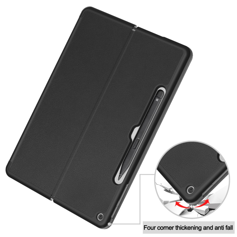 Custom Tailored Leather Texture Folio Case for Microsoft Surface Go 1 2 3 4 10.5" Stand Anti-Drop Protective Cover with Pen Slot