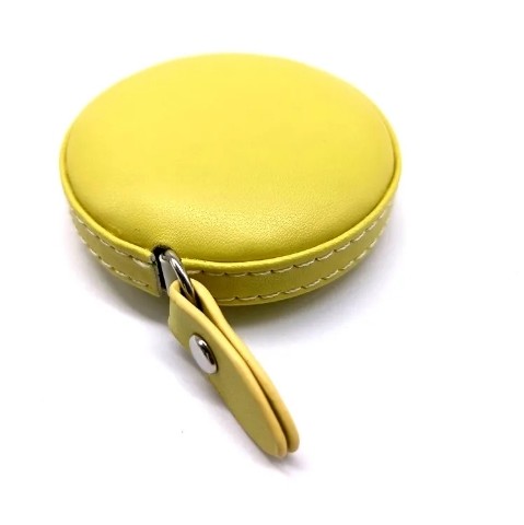 Factory Wholesale Inches PU Leather Mini Custom Measuring Tape With Logo Measuring Tape Square Circle 60 Inches Tailor