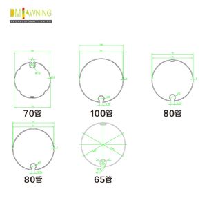 Balcony Camper Awning Tube Awning Conponents Rv Roller Tube