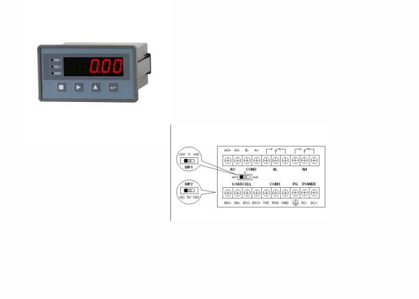 Steel Weighing Measuring Controller , Digital Weight Indicator RS232 Rs485