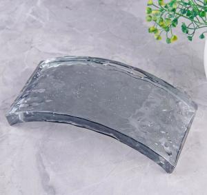 China 8x8x4 Clear Hot Fused Glass Tile Solid Crystal Fireproof Decorative Cast Architectural Glass Block factory