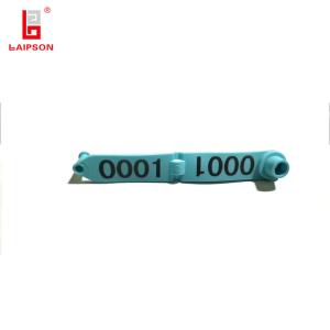 China 120mm Z Shaped One Piece Livestock Ear Tags For Sheep Goats Ovine Tracking factory