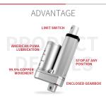 Electric putter 12V 24V 500N 1000N 2500N linear actuator window opener actuator