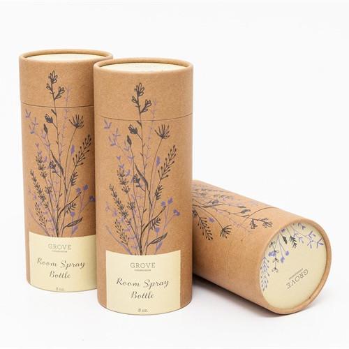 UV Processed Biodegradable Paper Tubes Embossed For Deodorant