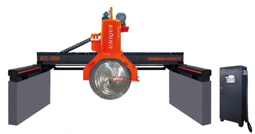 China Hydraulic Multiblade Bridge Cutting Machine For Granite Blocks on sale