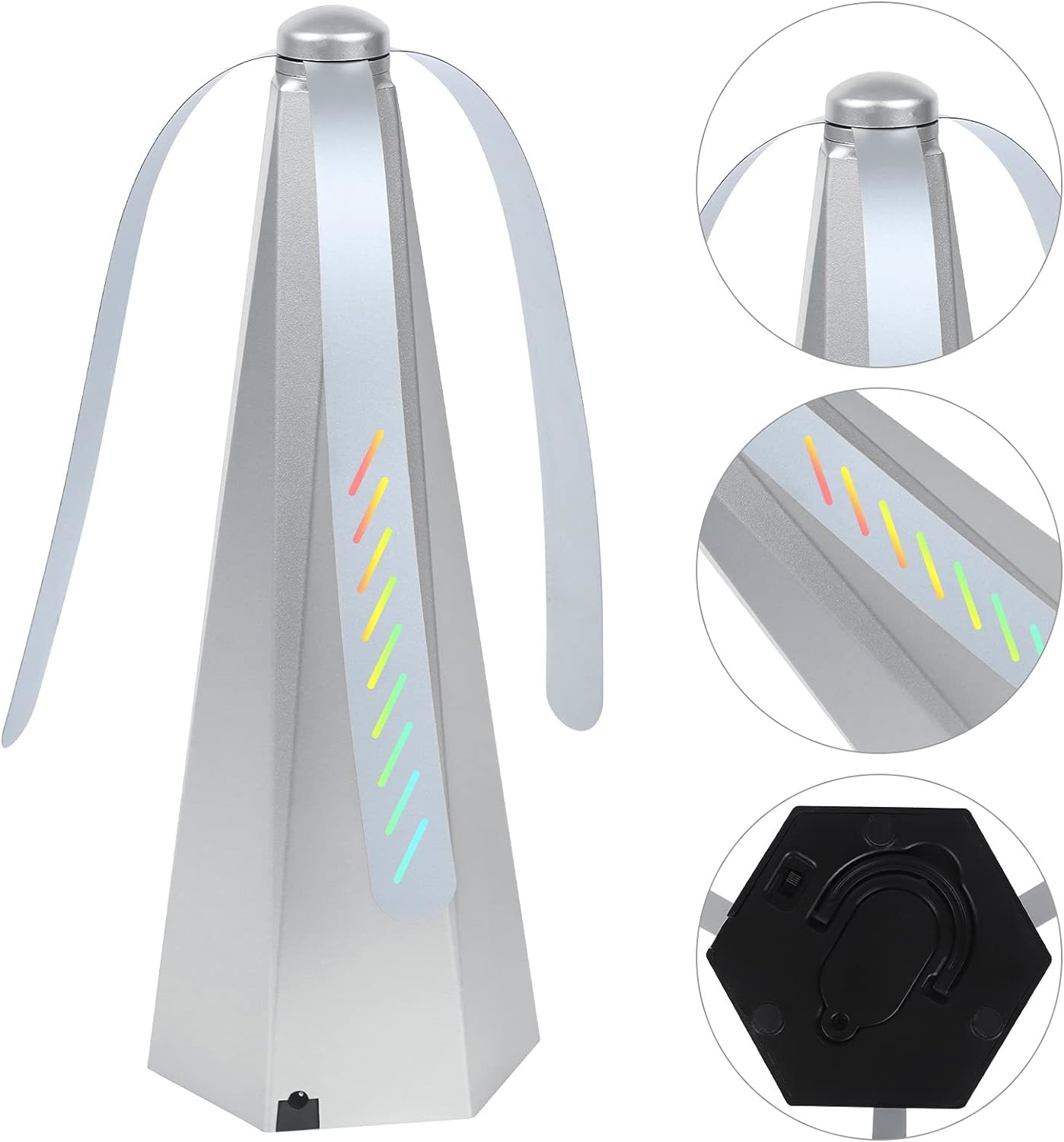 JZ Household Electric Rechargeable Insect Repeller ABS Plastic Sustainable Uv Fly Killer Soft Blades Fly Catcher Fan