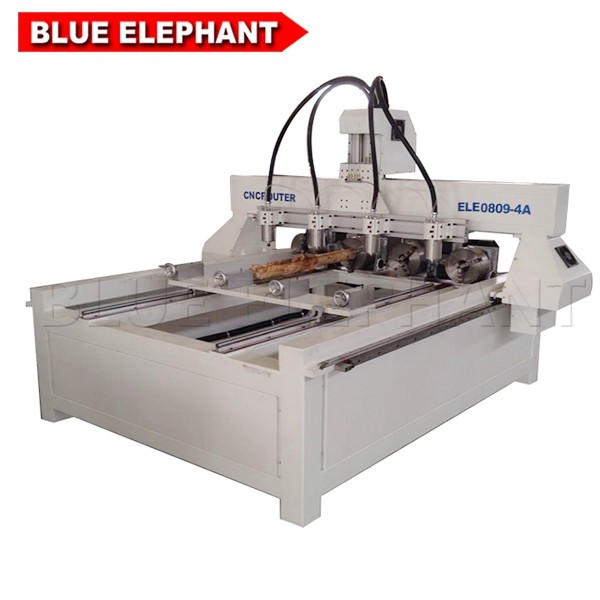 ELE 0809 multi head cnc woodworking router machine with YAKO driver with CE