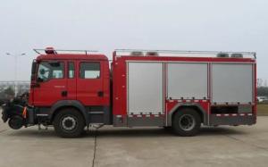 China Rail System Firefighting Truck 30km/H Railway Speed HTRR209 factory