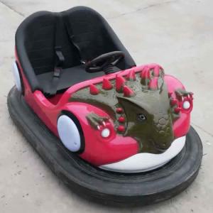China Dinosaur Bumper Cars Ride Seamless FRP Body Soft Backrest Stereo Music factory