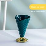 Porcelain Ceramic Home Decoration Cup For Ice Cream Dessert OEM