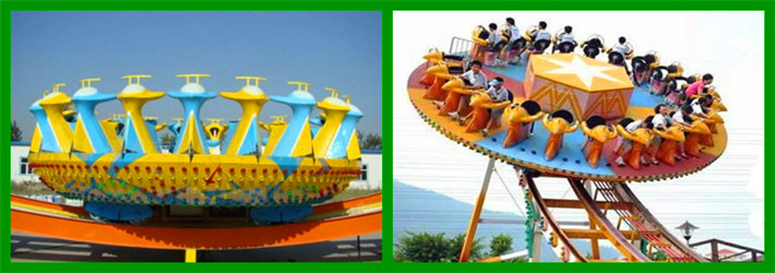 Amusement park games disco coasters ride UFO ride or flying disc, magic bowl