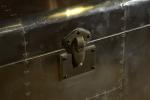 Antique Retro Decorative Storage Chest , Large Decorative Leather Trunks Copper