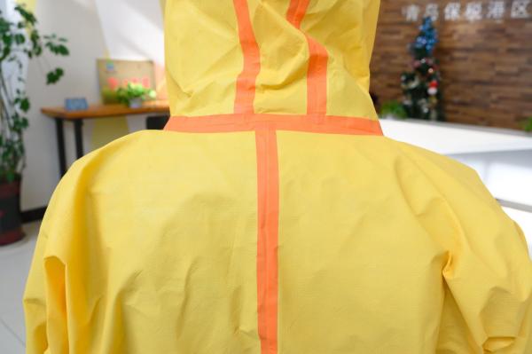 Decontamination Heavy Duty Protective Coverall Disaster Management Biological