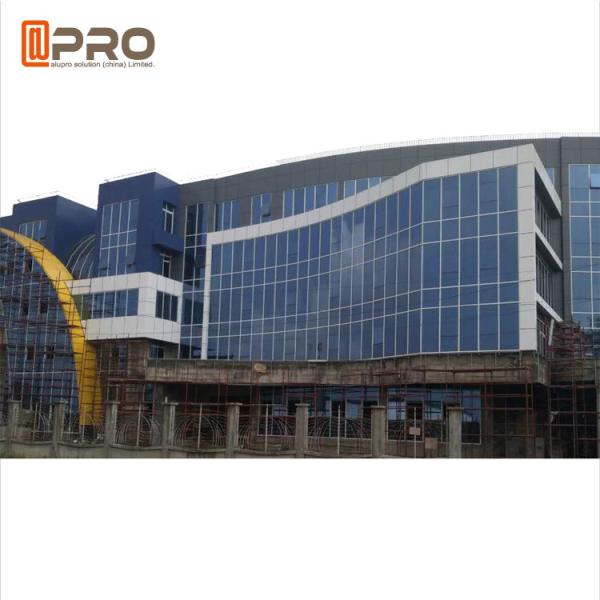Building Aluminum Profile Double Tempered Glass Exterior Curtain Wall Sound
