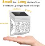 Outdoor Waterproof Solar Fence Light LED Wall Lamp For Garden Patio