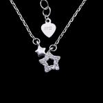 Gorgeous Silver Pearl Necklace / Freshwater Pearl Pendant Necklace For