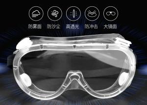 China Transmittanable Custom Safety Goggles , Anti Fog Health And Safety Goggles factory
