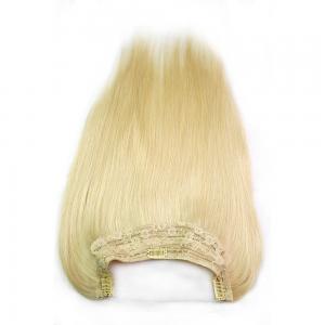 China Brazilian Virgin Human Hair One Piece Halo Flip In Hair Extension #613 Blonde Color 120Gram on sale