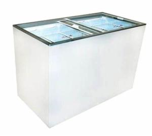 China Commercial Glass Top Display Chest Freezer R134A Refrigerant Easy Cleaning factory