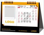 Desk calendar, calendar, advertisement.