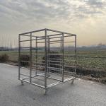 Sleek and modern Stainless Steel Tray Trolley For Bread Bakery Machinery