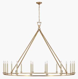 China CHC 5276 Darlana Grande Single Ring Chandelier Polished Nickel / Aged Lron / Gilded Iron / Antique-Bumished Brass factory