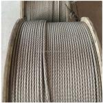 6x19 1570Mpa Stainless Steel Wire Ropes 7mm Polished Standard AiSi Packing 1000