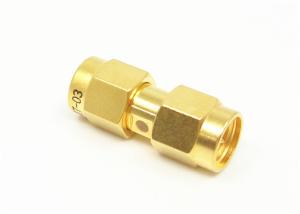 China 50Ω Brass Gold Plated SMA RF Adapter Beryllium Bronze Contacts factory