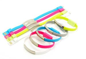 China Promotion wristband USB data cable charging line,mobile phone USB cable factory