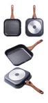 High Quality Gas Stove Griddle Aluminium Black Grill Pans Nonstick Steak Frying