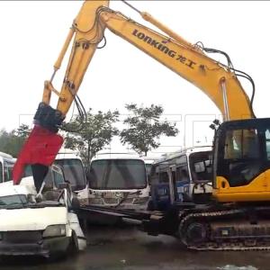 China Durable Demolition Shear Rock Crusher, Car Scrap Shear For Metal Wasters Crush factory