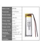 Small 3.7 Volt 501240 200mah Li Polymer Battery For Electronic Toy High Quality