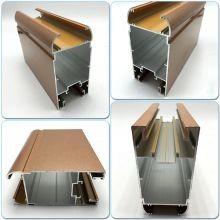 China Luxurious Aluminum Door Profile High Weather Resistance Long Working Life factory