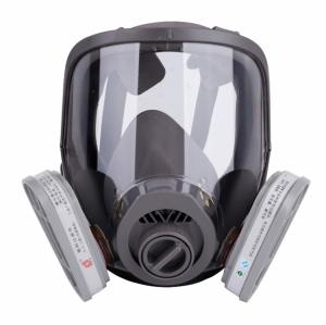 China Full Face Respirator Gas Mask With Double Filters factory