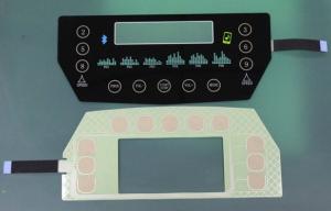 China translucent black glass or PET Capacitive Membrane Switches, capacitive touch membrane keypad factory