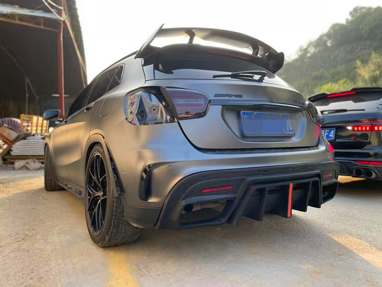 Hot Sale Gla45 Gla260 X156 Carbon Fiber Body Kit Gla45 Carbon Fiber Rear Diffuser 2014-2019