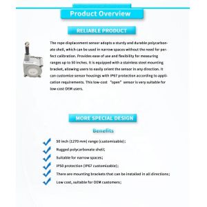 Customizable UNIVO UBPR-01Y Displacement Sensor for Deformation Measurement in