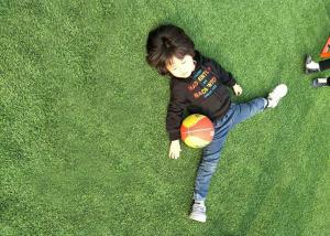 China Anti UV PE PP Football Stadium Pitch Realistic Artificial Turf factory