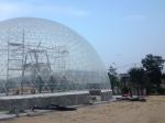 Fashion Clear Geodesic Dome Tent Fire Ratardant With Hot Dip Galvanized Steel