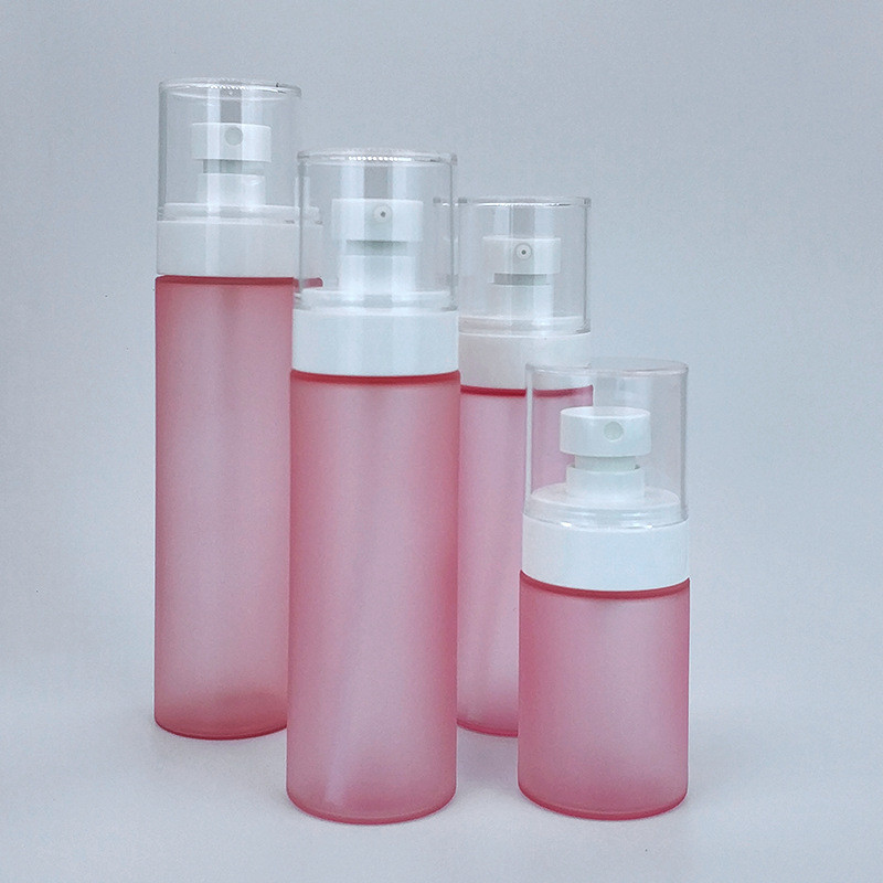50ml 100ml 120ml Plastic Airless Pump Bottles For Cosmetics Frosted Airless Pump Bottles Lotion Cosmetic Cream
