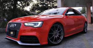 China Emergency Vehicles Ultra Gloss Carmine Red Wrap 140gsm Bubble Free Car Wrap factory